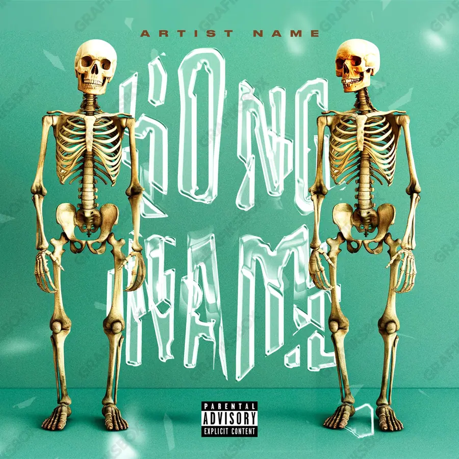Premade album cover “Best Friends” — an original visual idea with no close match in the catalogue in green shades