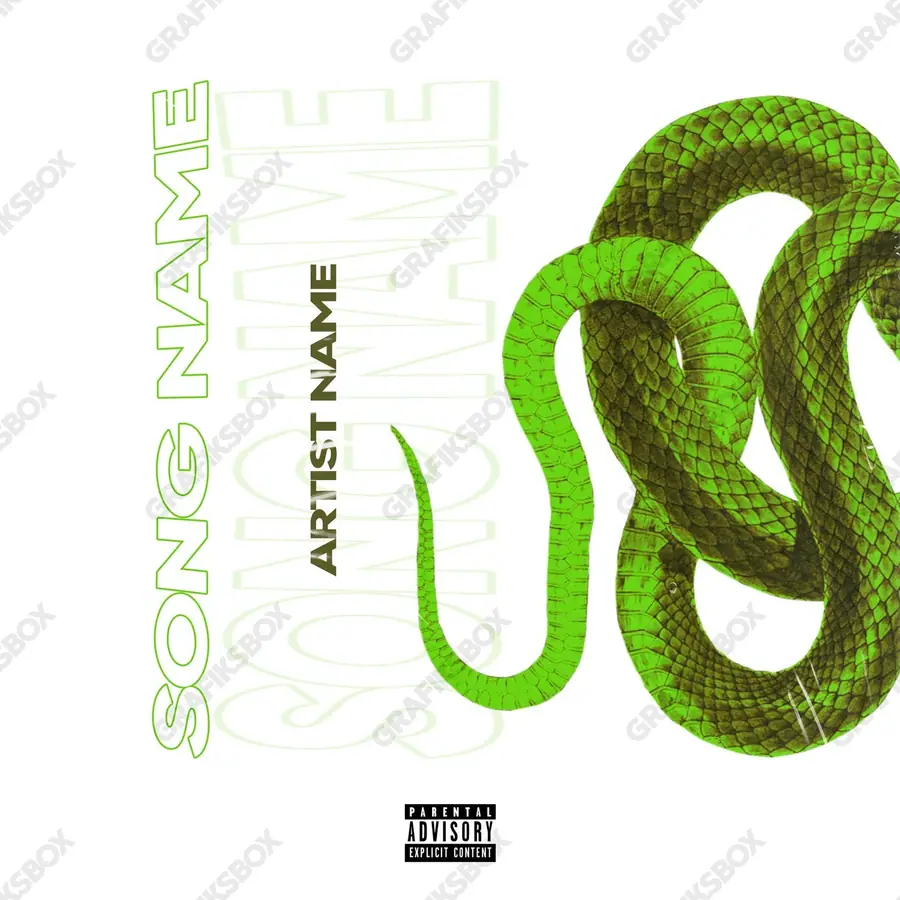 Обложка для песни «Clavin» — яркий кадр, в зелёных тонах