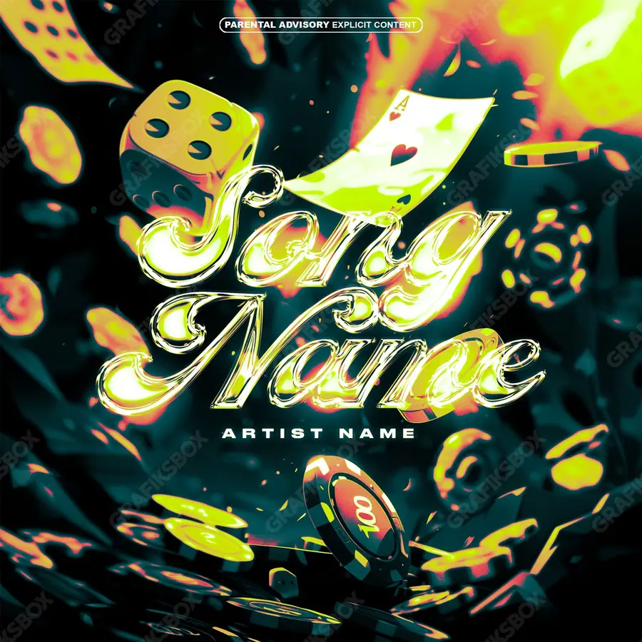 Premade album cover “Bet Play” — a frame that refuses to sit in one category in a gold palette