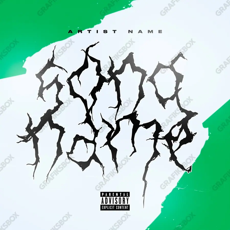 Купить обложку для трека «Hype» — яркий кадр, в зелёных тонах