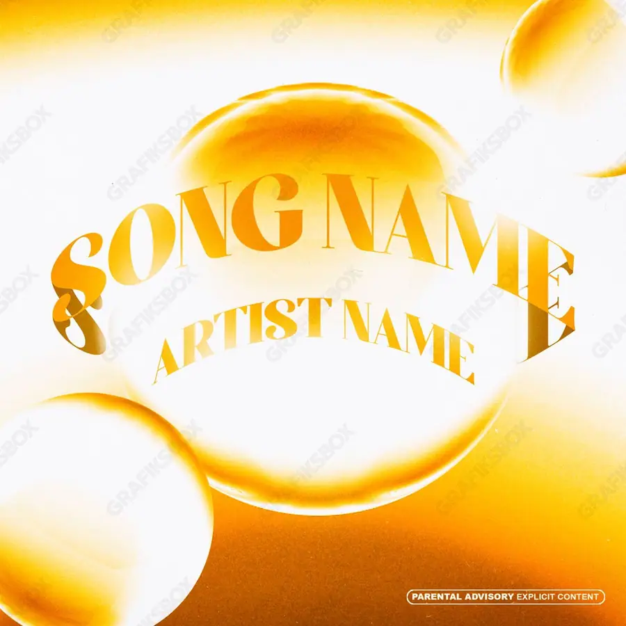Premade album cover “Orange” — an original visual idea with no close match in the catalogue in orange shades