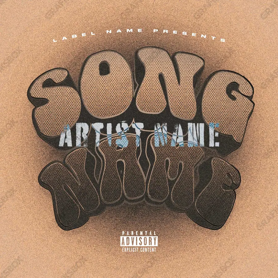 Premade album cover “Freakyy” — a frame that refuses to sit in one category in an orange palette