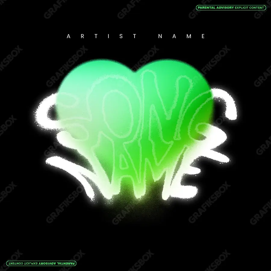 Premade album cover “Ferxx” — a frame that refuses to sit in one category in a green palette