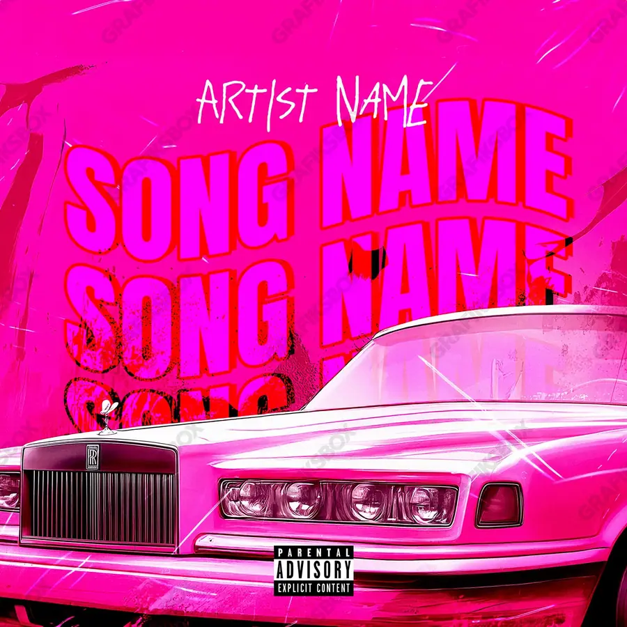 Premade album cover “Royce Pink” — a frame that refuses to sit in one category in pink shades