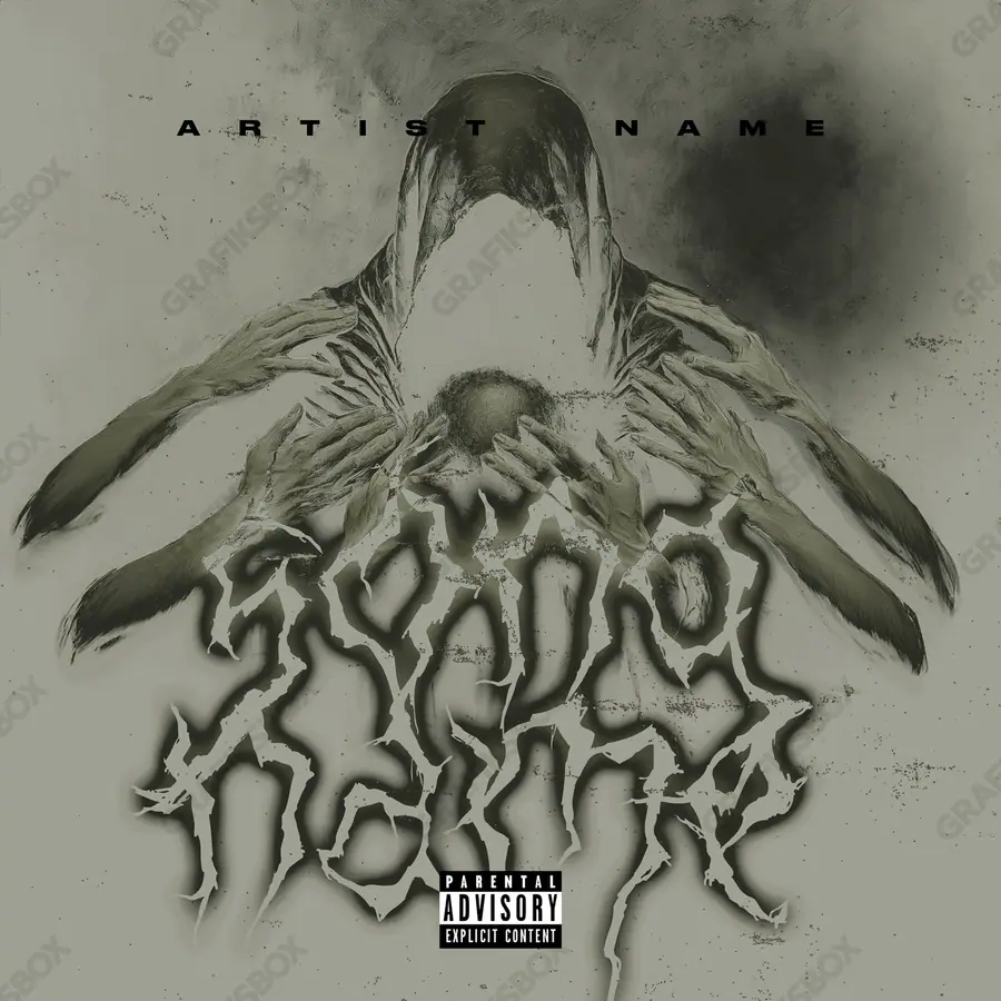 Portada de álbum prediseñada «Envious» — un motivo con carácter propio, en una gama en blanco y negro