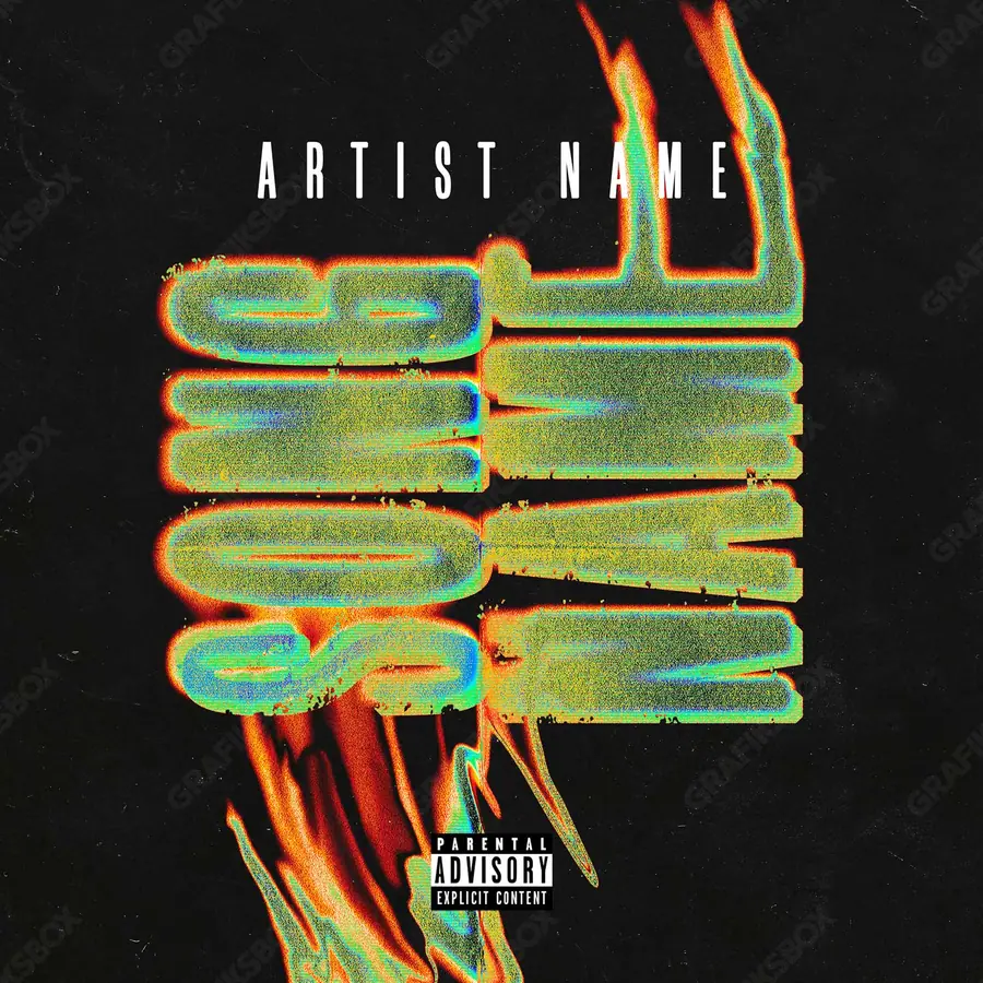 Premade album cover “Fluencies” — a frame that refuses to sit in one category in a green palette