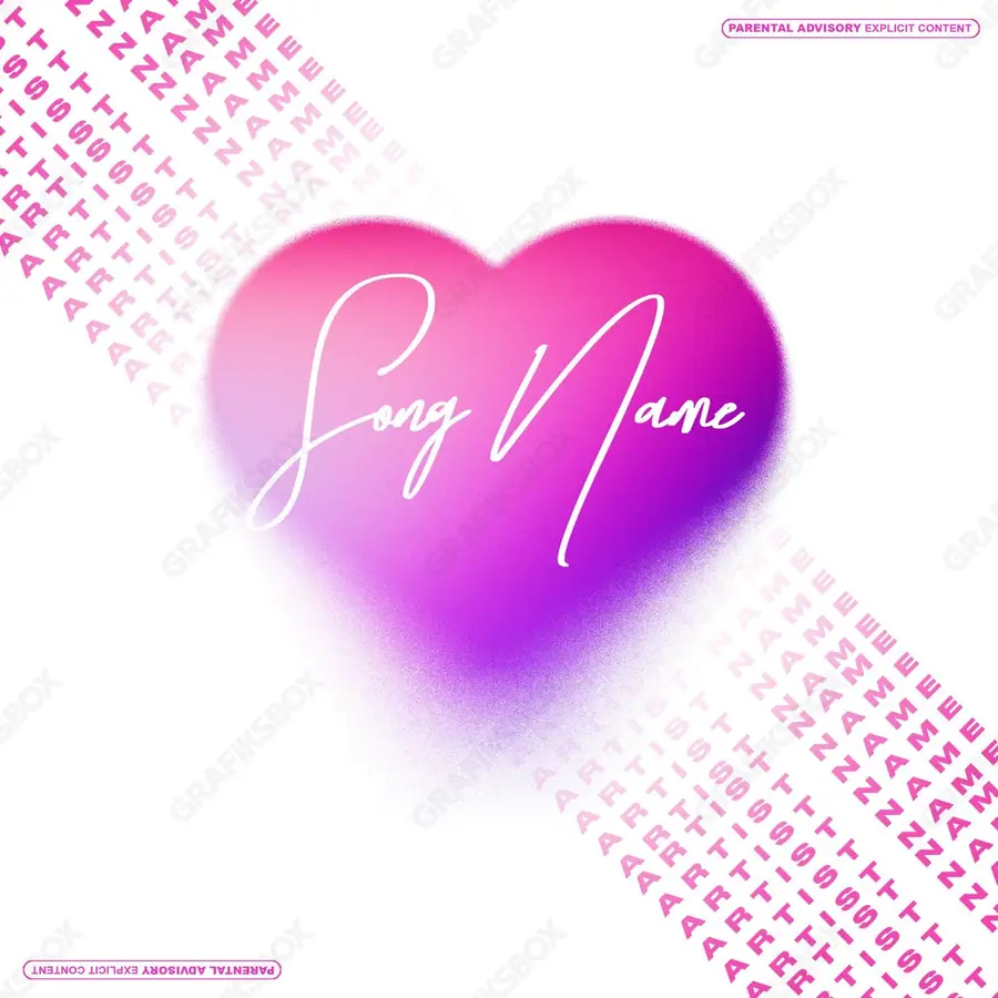 Portada de álbum prediseñada «Suite» — una idea visual original sin equivalente cercano en el catálogo, en una gama rosa