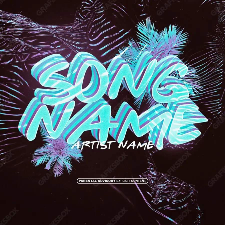 Portada de álbum prediseñada «Miami» — un motivo con carácter propio, en tonos azules fríos