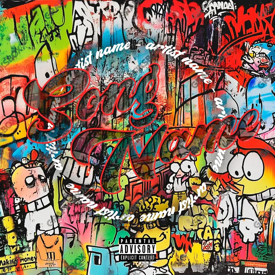 Portada de álbum prediseñada «Muro» — una idea visual original sin equivalente cercano en el catálogo, en una gama roja