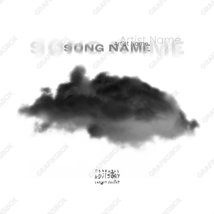 Обложка для песни «Cloudz» — яркий кадр, в чёрно-белом