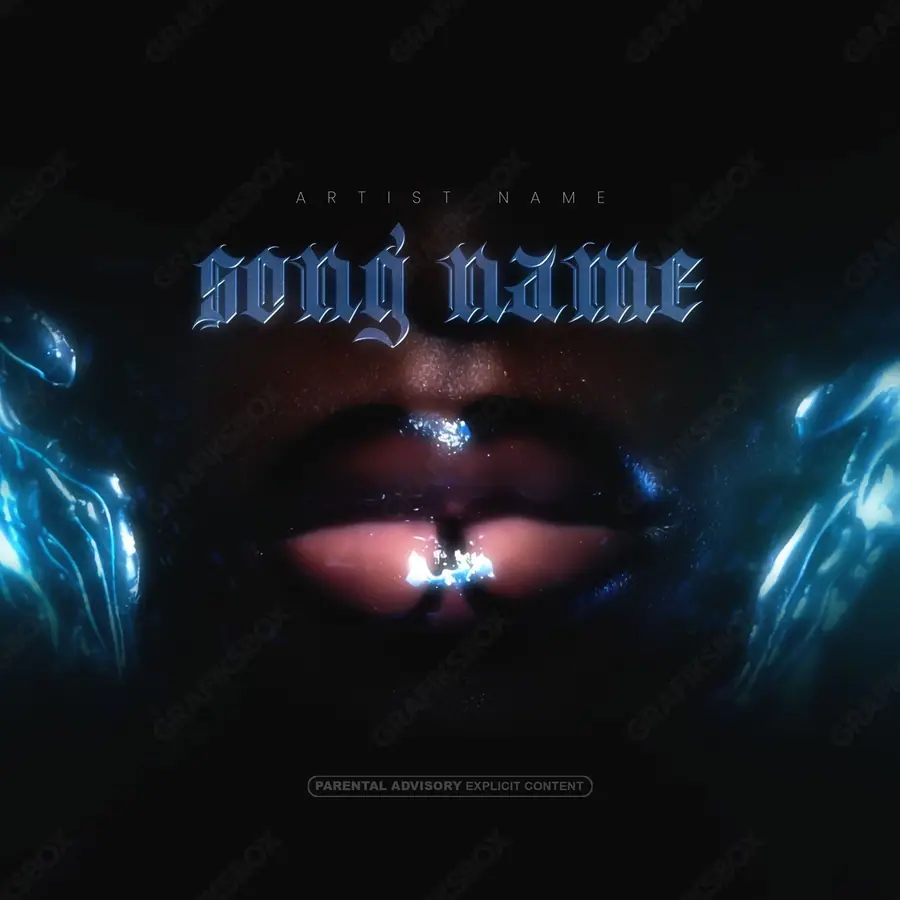 Portada de álbum prediseñada «Avatar» — un motivo con carácter propio, en tonos azules fríos