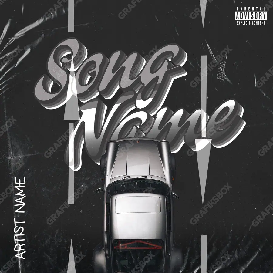 Premade album cover “Way” — a frame that refuses to sit in one category in a black and white palette