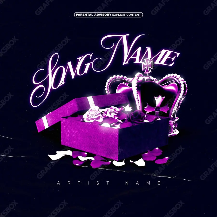 Portada de álbum prediseñada «Queen» — un encuadre que no encaja en una sola categoría, en una gama rosa