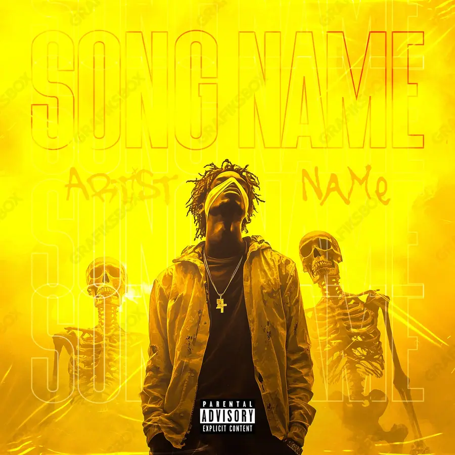 Premade album cover “Allies” — a frame that refuses to sit in one category in warm gold tones