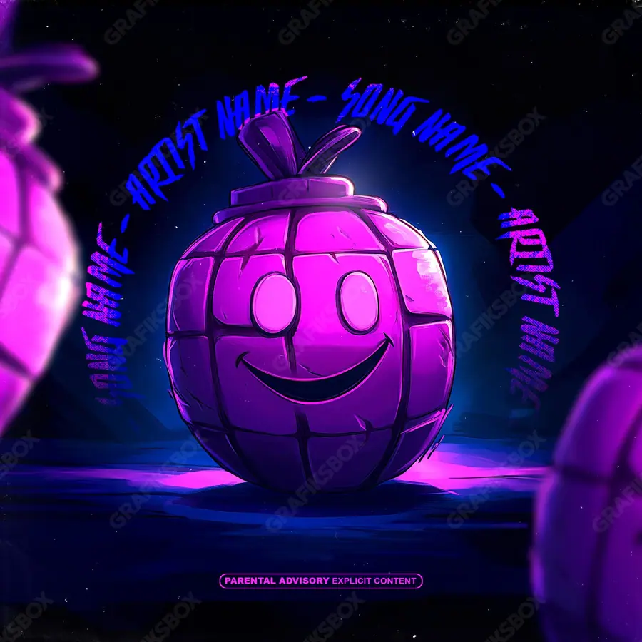 Portada de álbum prediseñada «Tropical Friend» — un motivo con carácter propio, en tonos azules fríos