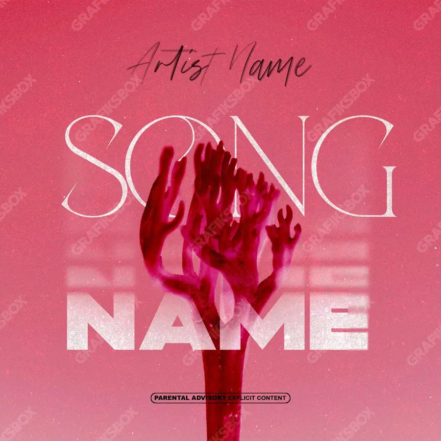 Premade album cover “Nervio” — a frame that refuses to sit in one category in a red palette
