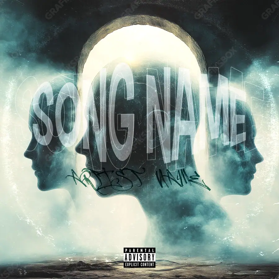 Portada de álbum prediseñada «Performer» — un motivo con carácter propio, en una gama azul
