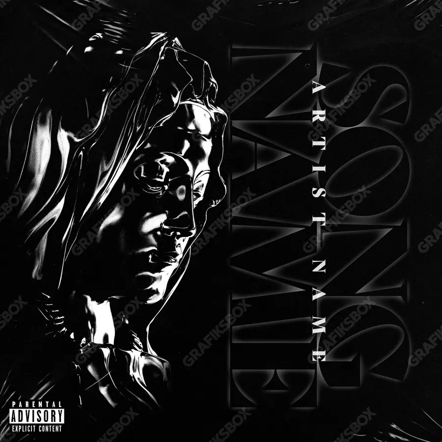 Premade album cover “Santa Maria” — a subject with a character of its own in a monochrome palette