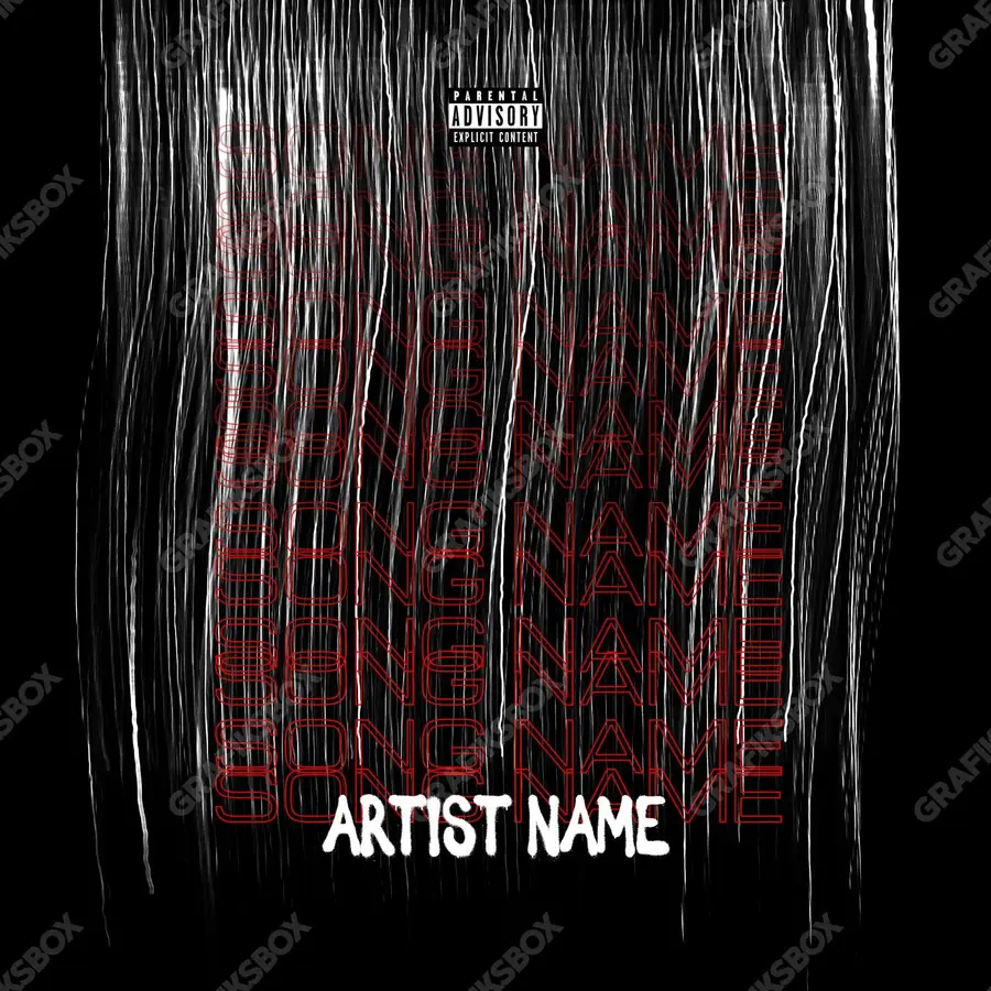 Portada de álbum prediseñada «Rasguno» — un encuadre que no encaja en una sola categoría, en una gama en blanco y negro
