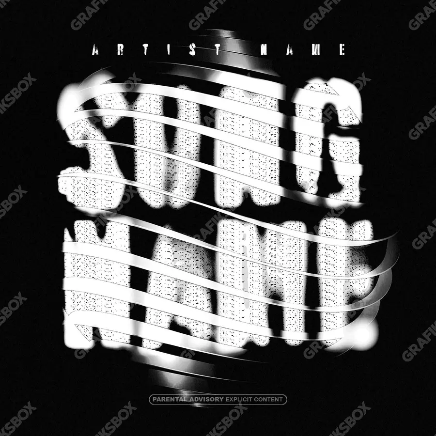 Premade album cover “La Espiral” — a subject with a character of its own in a monochrome palette