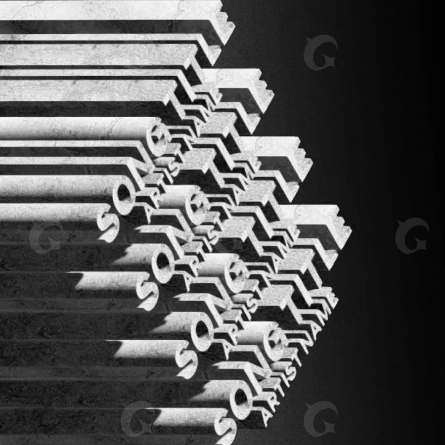 Portada prediseñada «Black Abstract»: gráfica abstracta; color blanco y negro