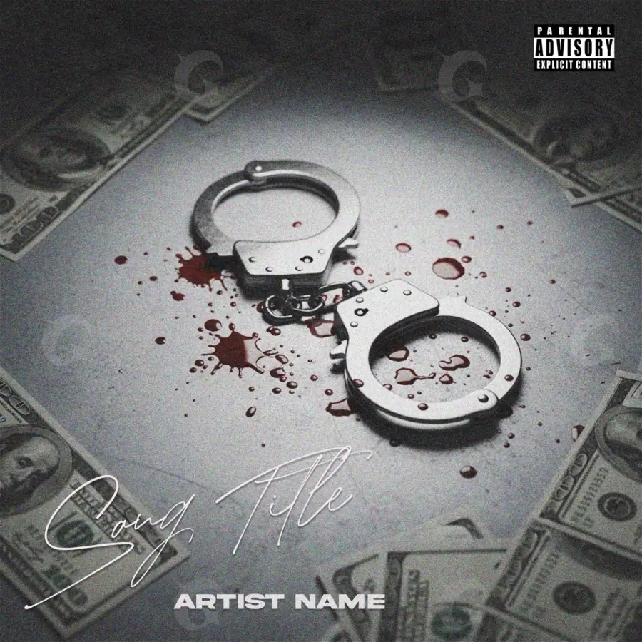 Album cover art “Black Abstract”: abstract artwork, black and white tones
