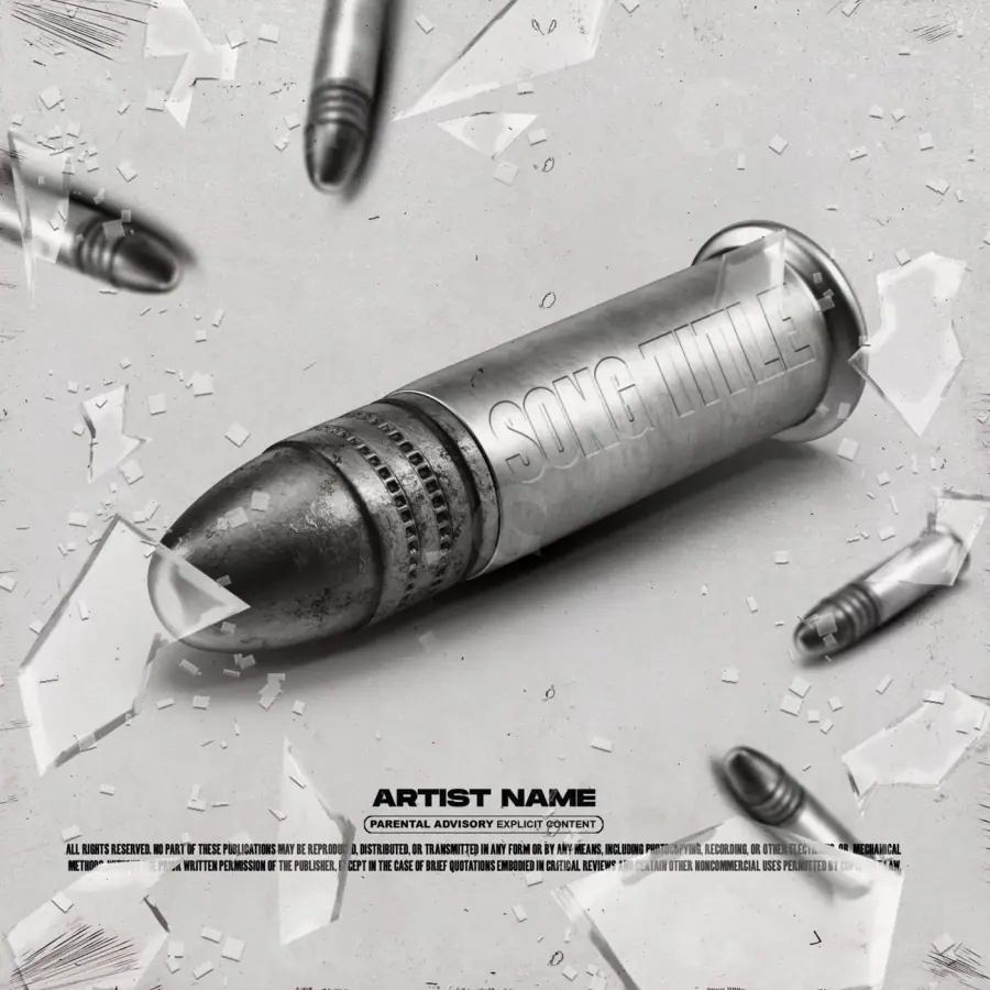 Обложка для песни «Black Abstract»: абстрактная графика; палитра — чёрно-белая