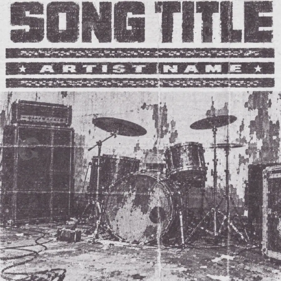 Music cover artwork “Black Abstract”: abstract artwork, black and white tones
