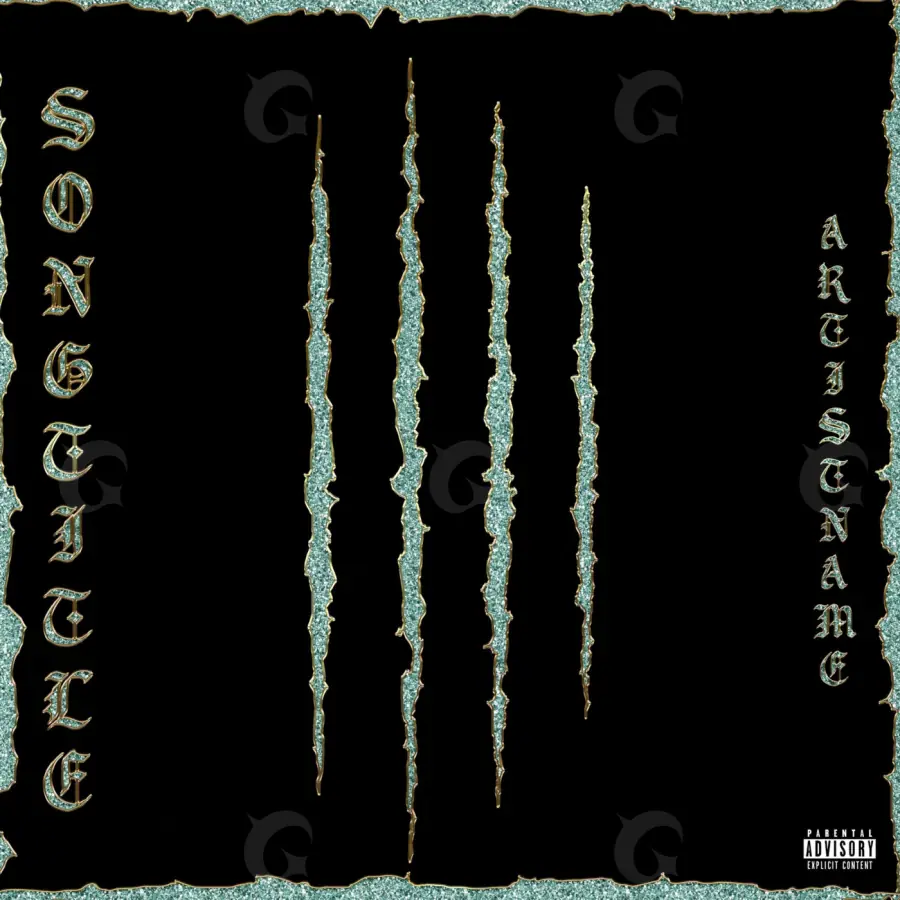 Music cover artwork “Black Abstract”: abstract artwork, black and white tones