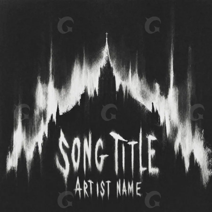 Portada para canción «Black Building»: edificio; color blanco y negro