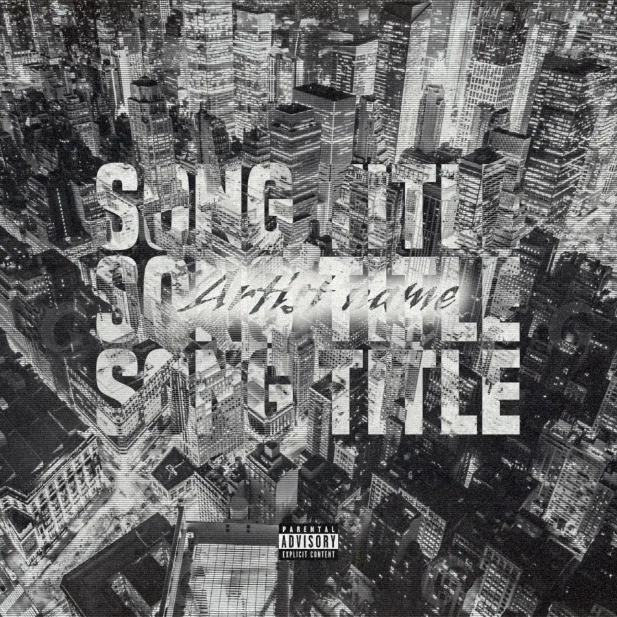 Portada para canción «Black Building»: edificio; color blanco y negro