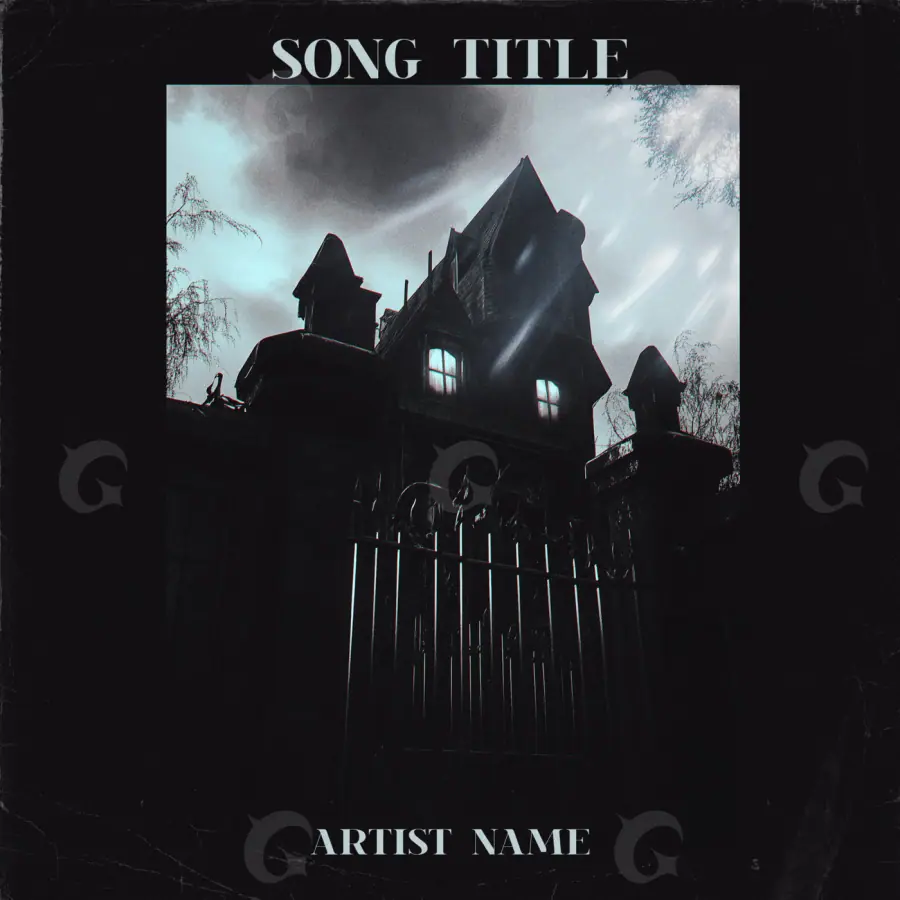 Music cover artwork “Black Building”: building and window, black and white tones