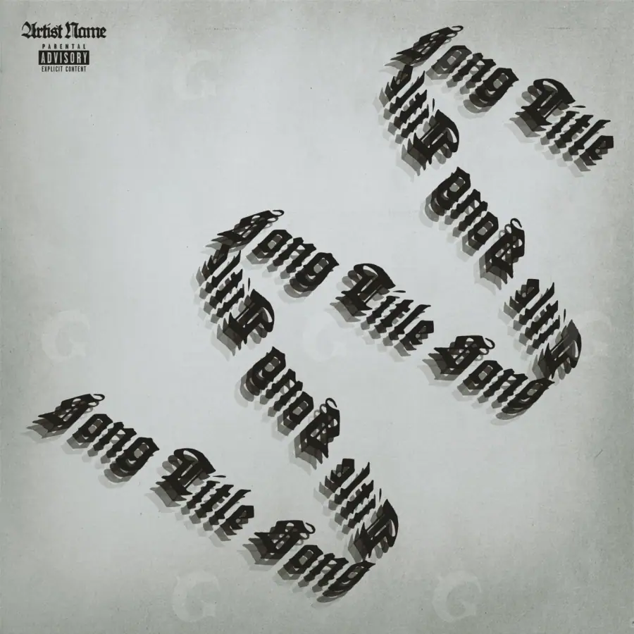 Music cover artwork “Black Car”: car, black and white tones