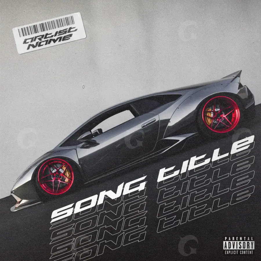 Album cover art “Black Car”: car, black and white tones