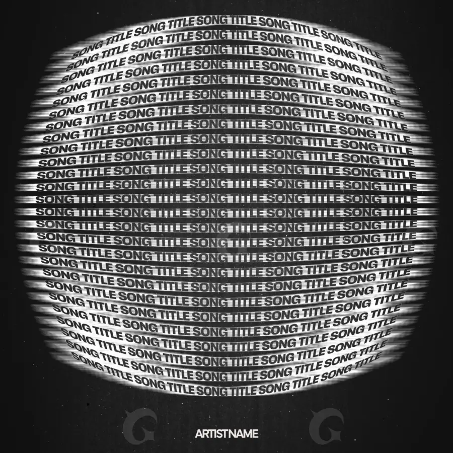 Обложка для альбома «Black Circle»: круг; палитра — чёрно-белая