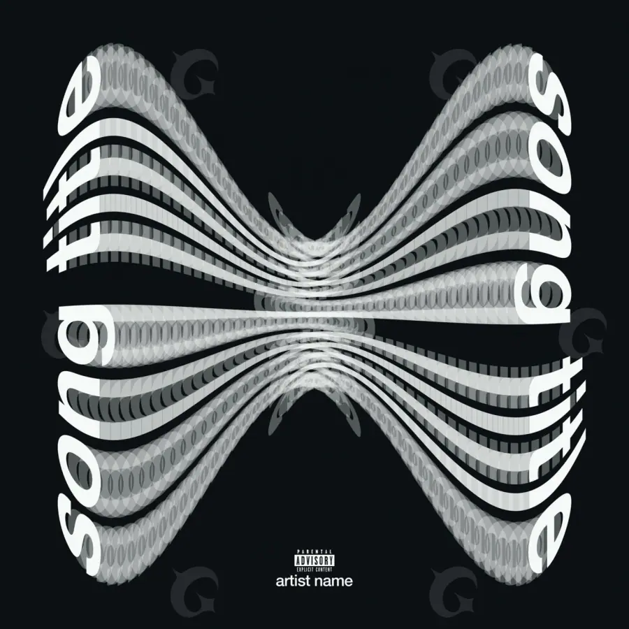 Portada para canción «Black Circle»: círculo; color blanco y negro