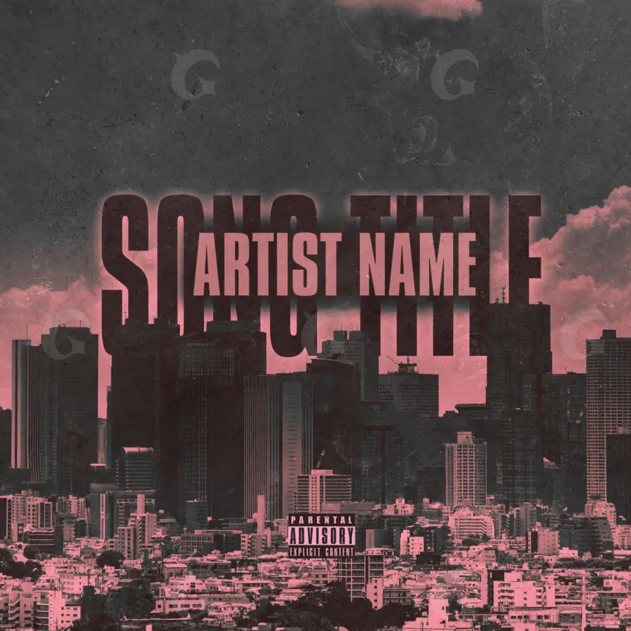 Music cover artwork “Black City”: city and building, black and white tones
