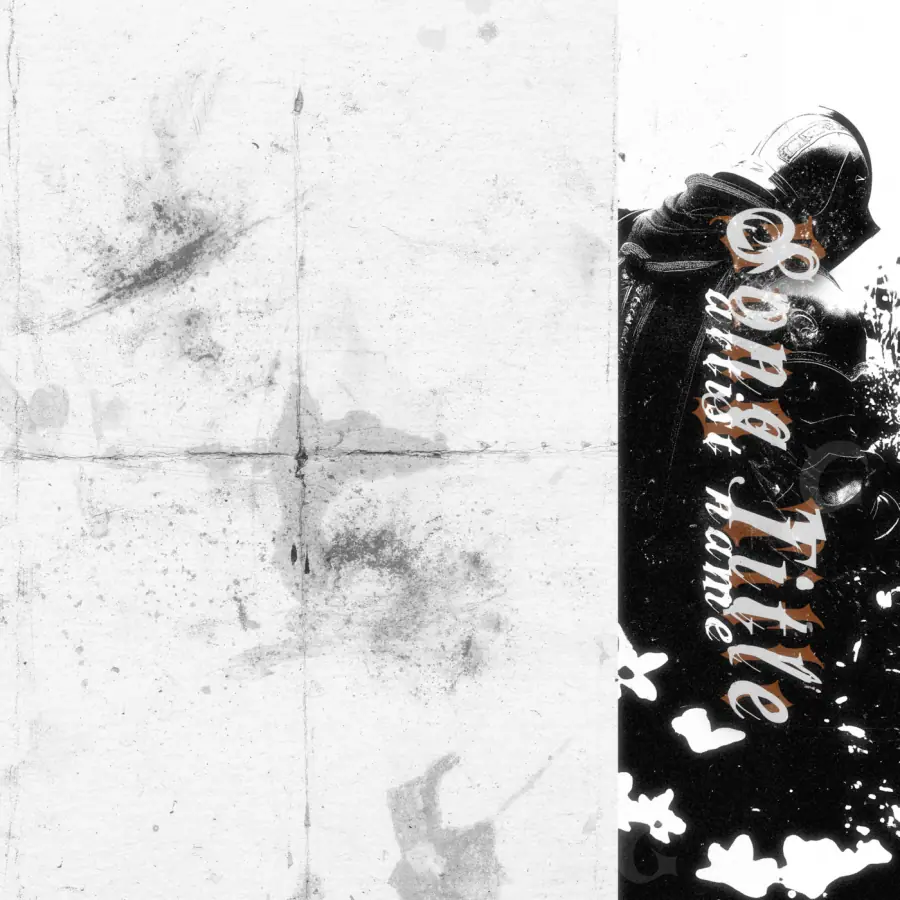 Premade cover art “Black Face”: face and star, black and white tones