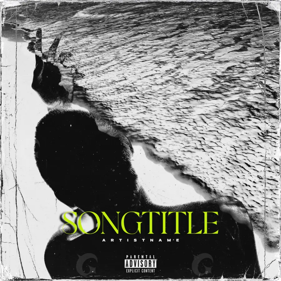 Album cover art “Black Face”: face, black and white tones