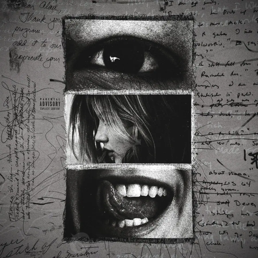Portada para canción «Black Face»: rostro y ojos; color blanco y negro