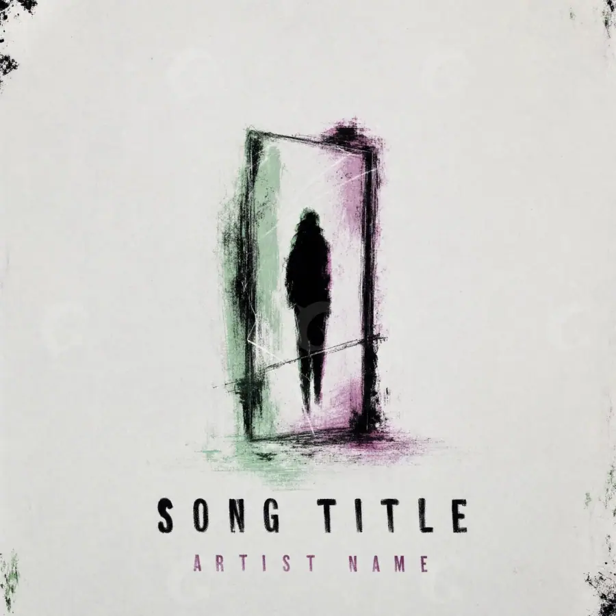 Music cover artwork “Black Figure”: figure, black and white tones