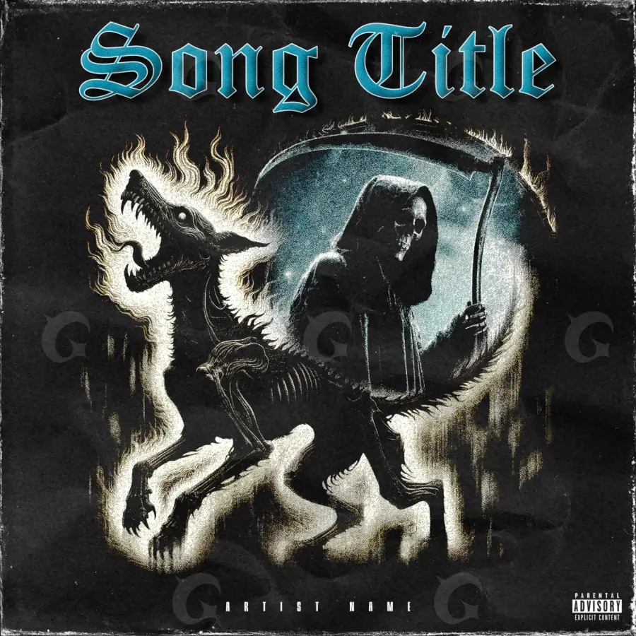 Portada para canción «Black Figure»: figura; color blanco y negro