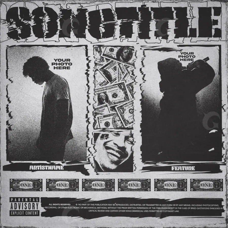 Album cover art “Black Figure”: figure, black and white tones