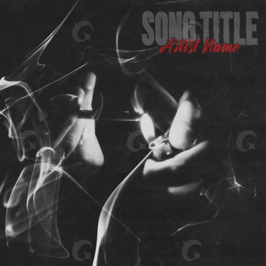 Music cover artwork “Black Figure”: figure, black and white tones