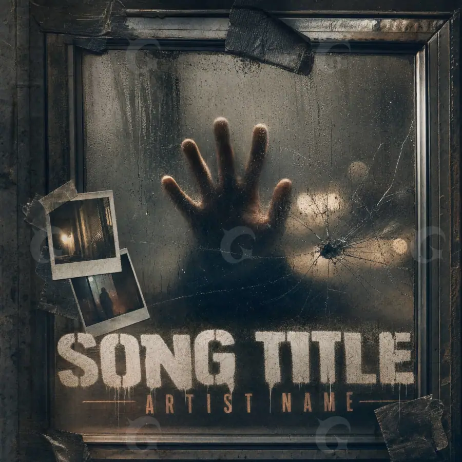 Music cover artwork “Black Hand”: hand, black and white tones