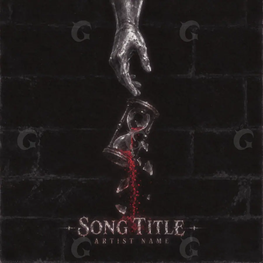 Music cover artwork “Black Hand”: hand, black and white tones