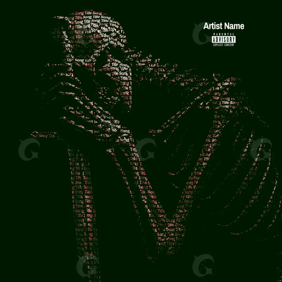 Album cover art “Black Heart”: heart, black and white tones