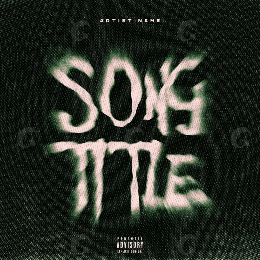 Music cover artwork “Black Lettering”: lettering, black and white tones