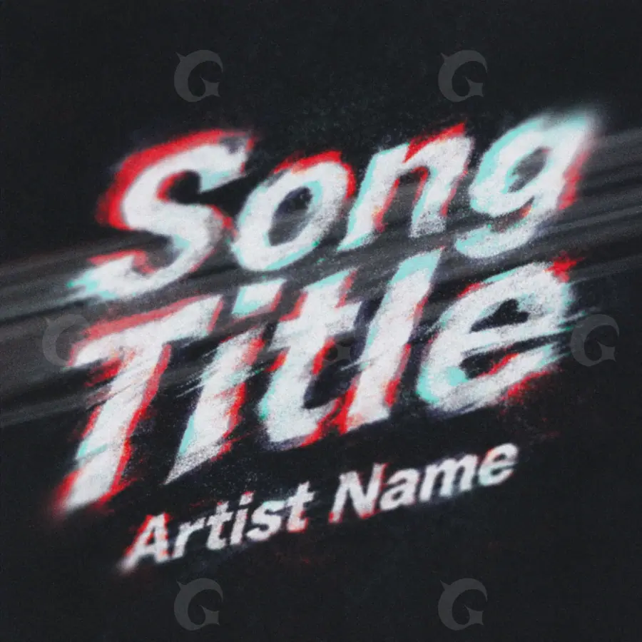 Music cover artwork “Black Lettering”: lettering, black and white tones