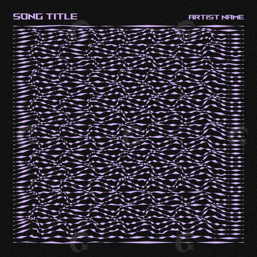 Обложка для песни «Black Lettering»: типографика; палитра — чёрно-белая